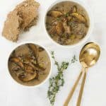 This delicious and healthy mushroom soup is to die for, so comforting and so good!
