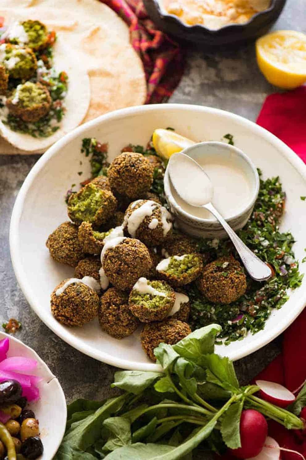 FALAFEL by Recipe tin Eats: 30 delicious and easy vegan appetisers.