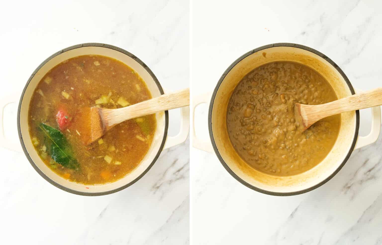Green Lentil soup - The clever meal