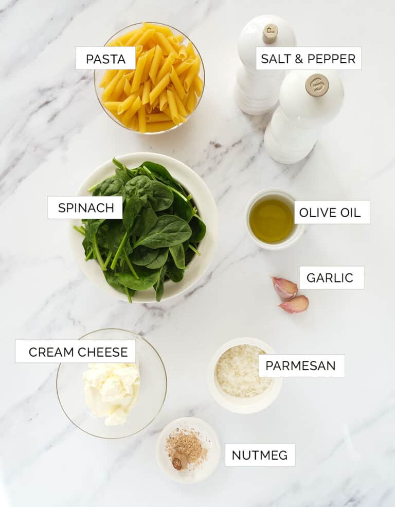 Pasta with Spinach, easy & quick! The clever meal
