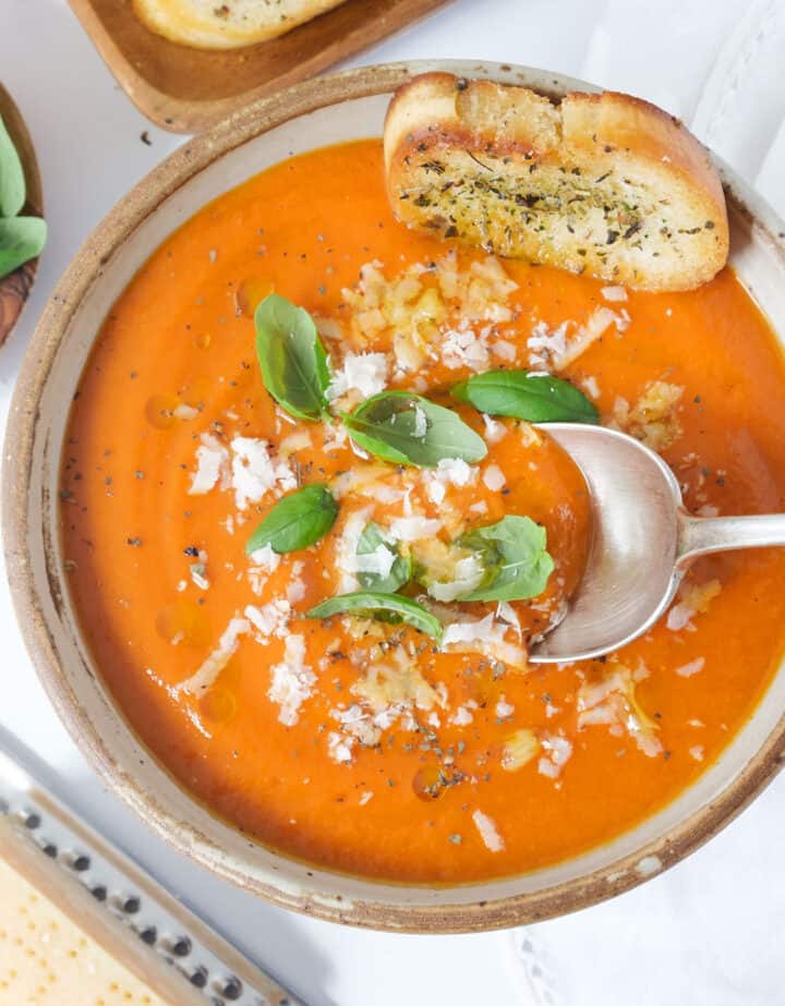 Tomato Soup with Potatoes (no cream) - The clever meal