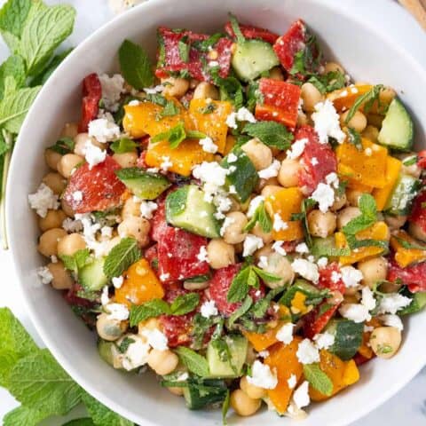 Salad with Mint, perfect for summer! - The clever meal