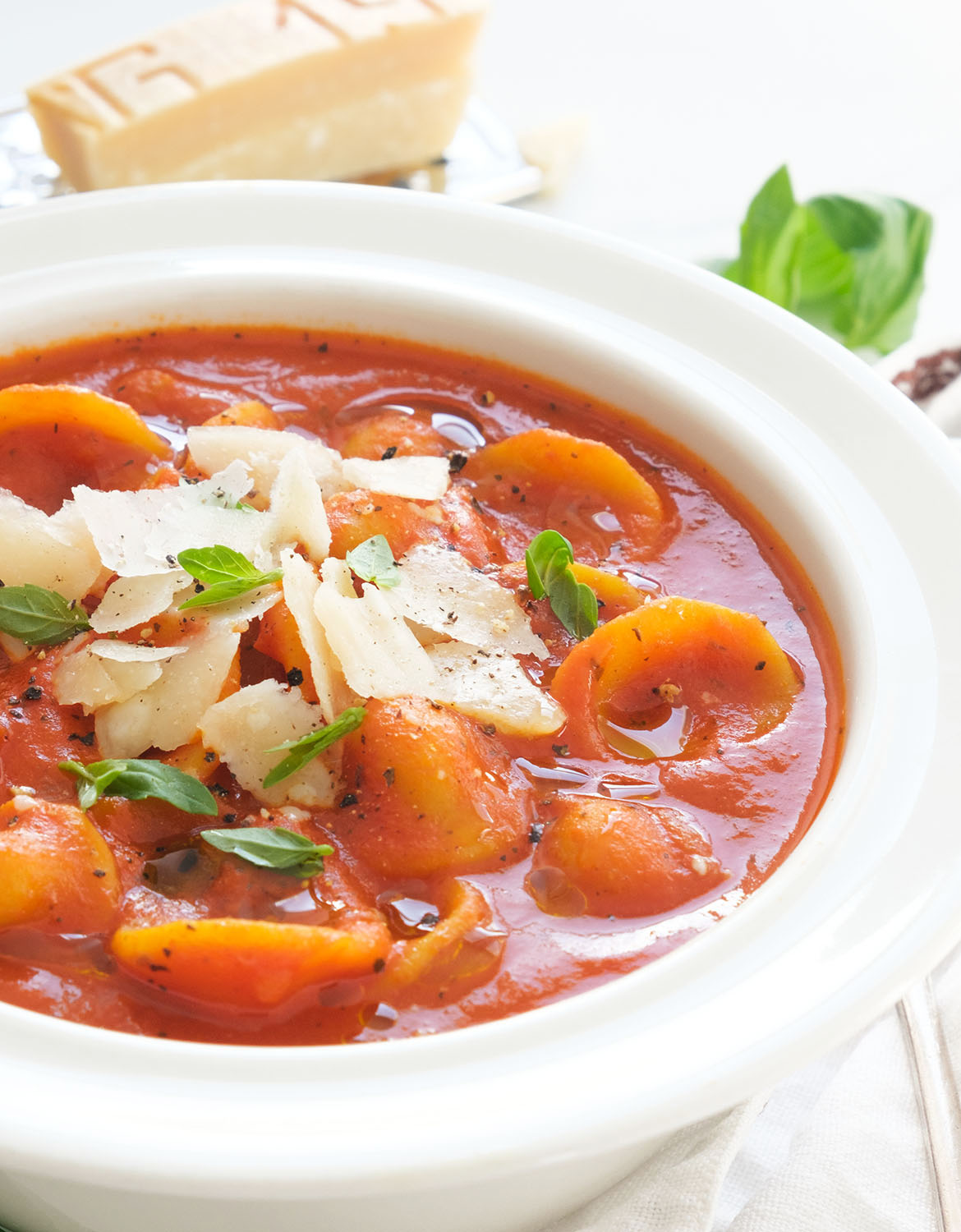Tomato Soup with Pasta The clever meal