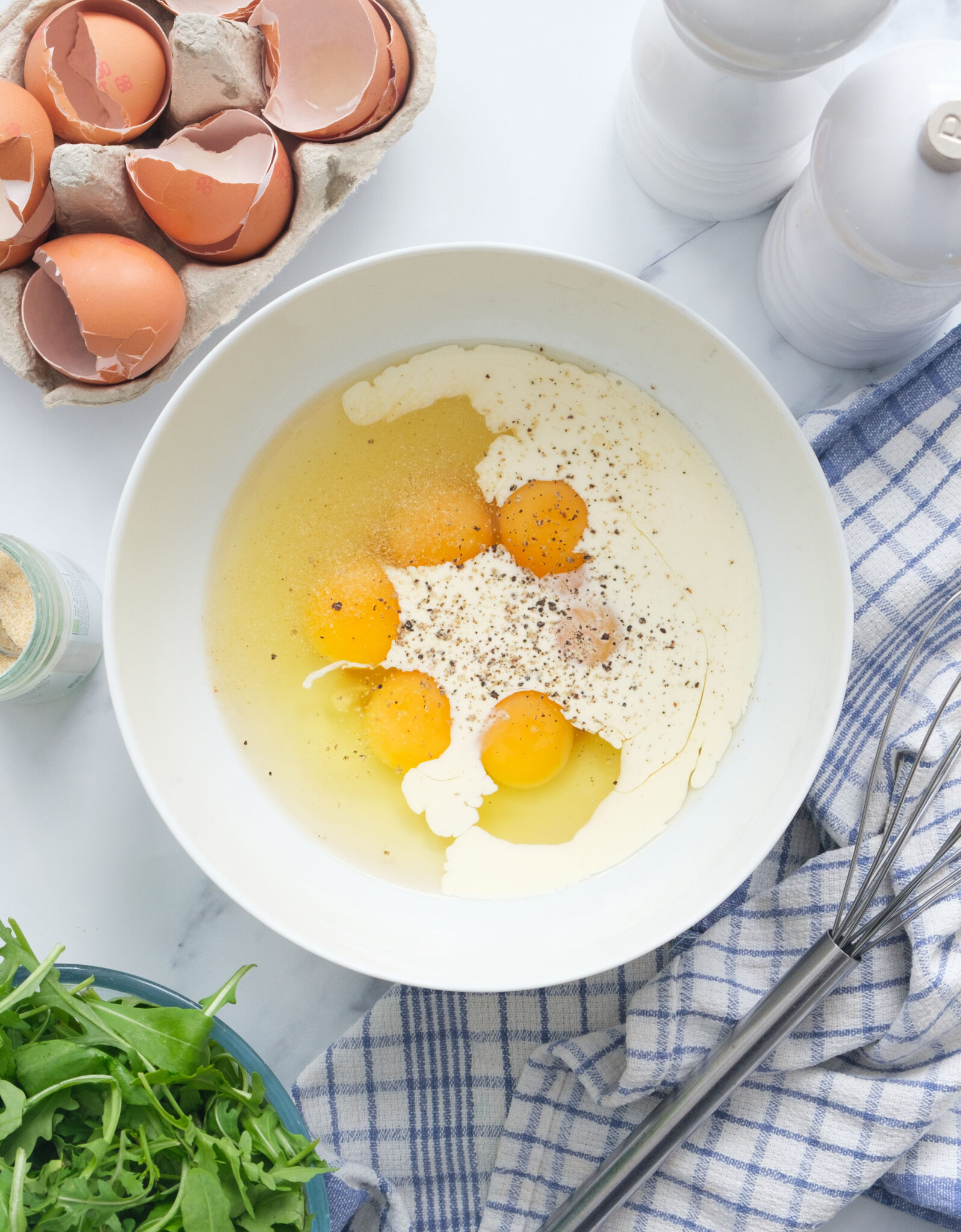 Arugula Frittata with Feta The clever meal