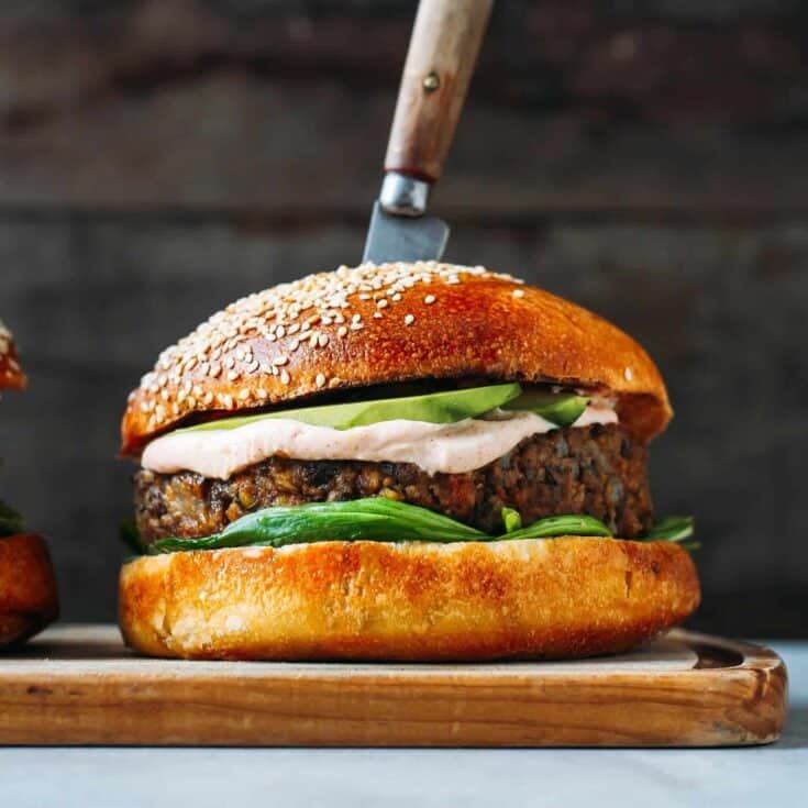 Image for Jerusalem Artichoke Lentil Burgers