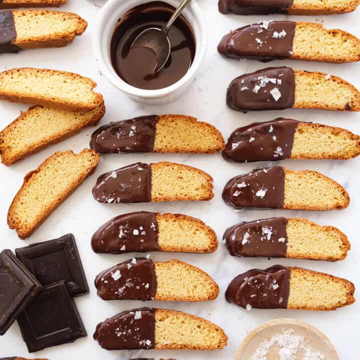 Chocolate Dipped Biscotti The clever meal