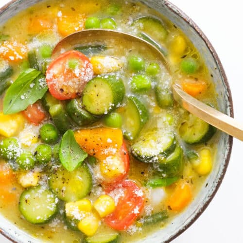 Summer Vegetable Soup - The clever meal
