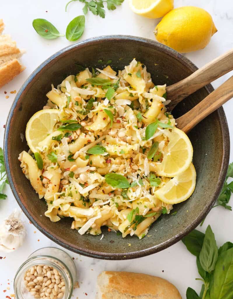 Lemon pasta salad