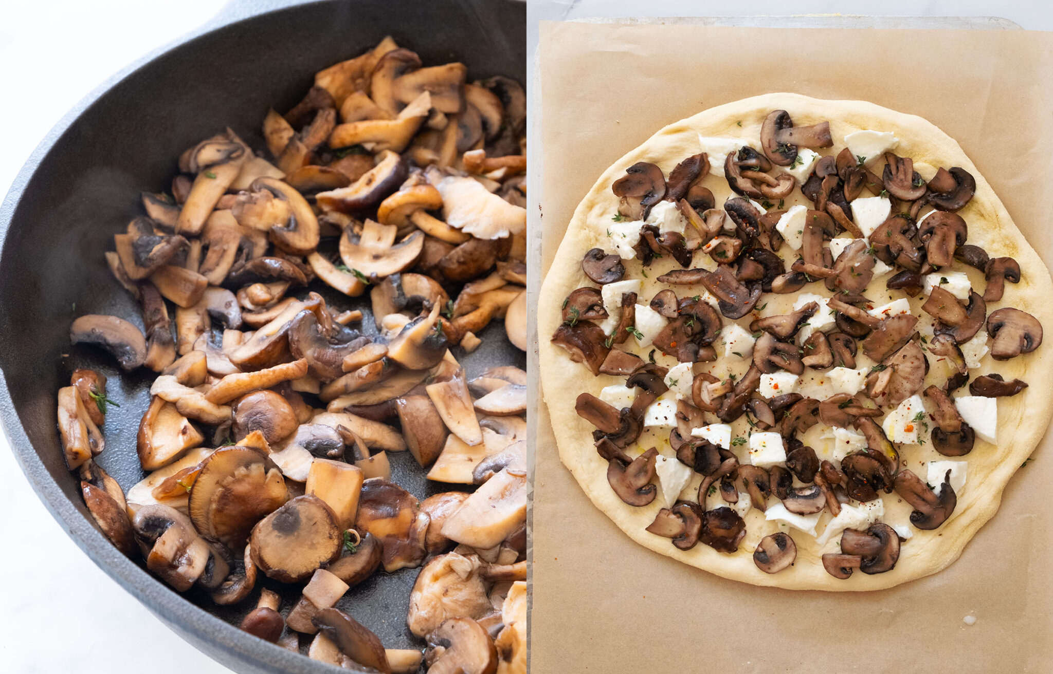 Mushroom Pizza - The clever meal